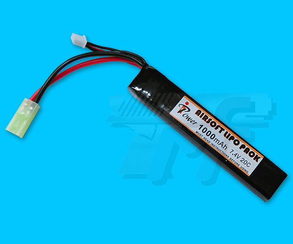 iPower 7.4v 1000mAh(20C) Li-Po Battery - Click Image to Close